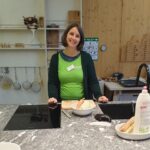 Christine Lecker bei der Veranstaltung zur klimafreundlichen Küche