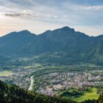 Blick über Bad Reichenhall zum Bergmassiv des Hochstaufen