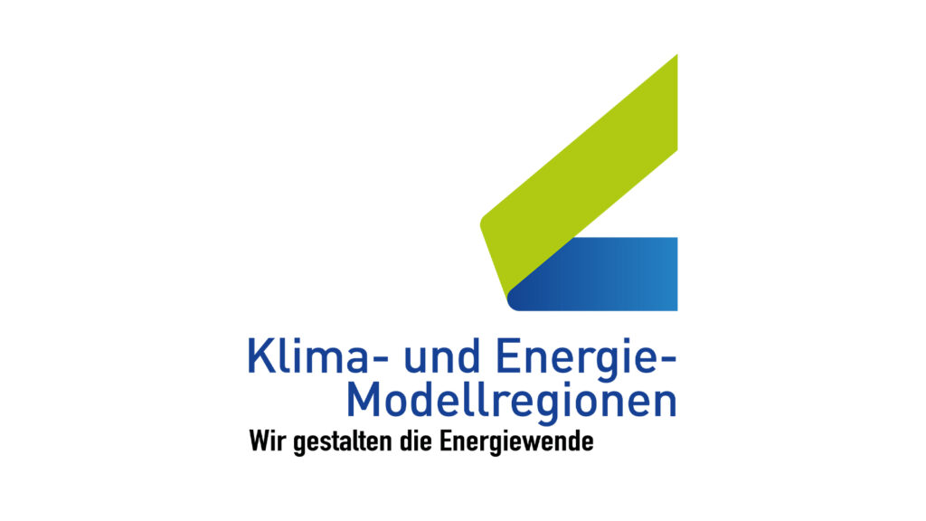 Logo Klima- und Energie-Modellregionen - wir gestalten die Energiewende