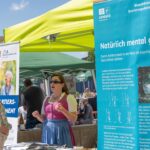 Am Info-Stand zum Thema "Natürlich mental gesund" am Biosphärentag