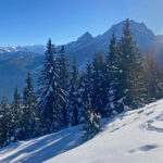 Winterlicher Blick vom Hirschkaser zum Watzmann