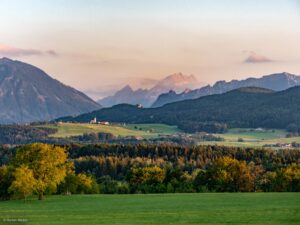 Blick über die Biosphärenregion zum Watzmann