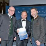 Landrat Kern, Staatsminister Glauber und Leiter der Biosphären-Verwaltungsstelle Loreth
